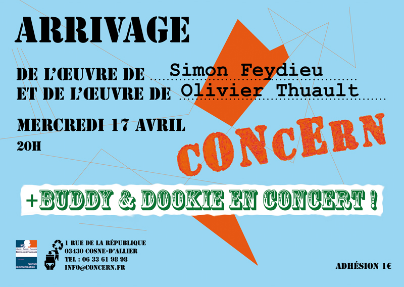 Carton d'invitation Arrivage de l'œuvre de Simon Feydieu et Olivier Thuault - Ralf Nuhn